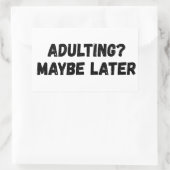 多分後で姦淫 長方形シール (バッグ)