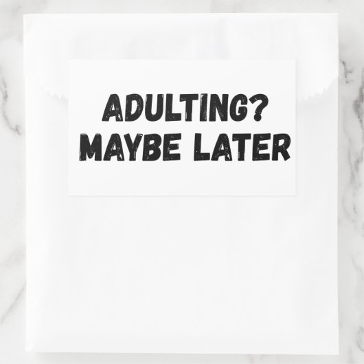 多分後で姦淫 長方形シール (バッグ)