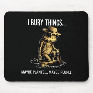 多分植物か人を埋めるカエルのTシャツ マウスパッド