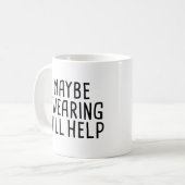 多分誓うことは救済します コーヒーマグカップ (正面左)