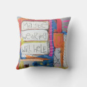 多分誓うことは装飾用クッションを救済します クッション (裏面)