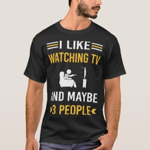 多分3人がテレビを見ている Tシャツ