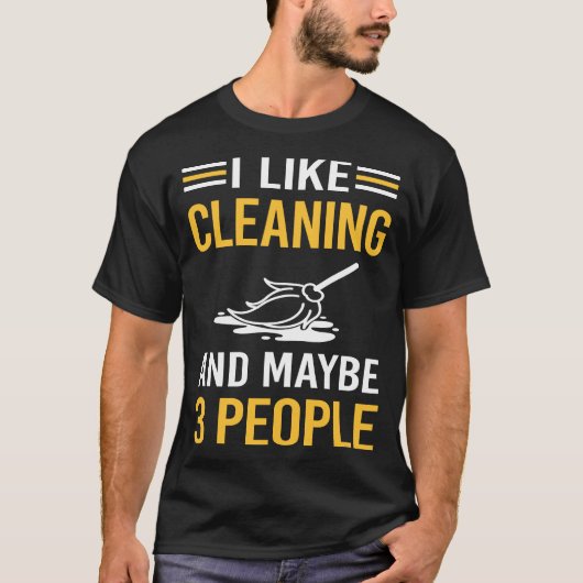 多分3人の清掃 Tシャツ (正面)