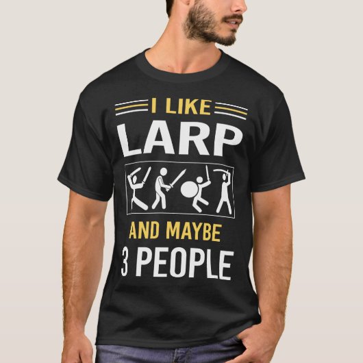 多分3人Larp Larping RPG Roleplay Roleplayi Tシャツ (正面)