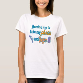 多動性障害(ADHD)の人のおっちょこちょいな忘れっぽさを面白おかしく伝えるグッズ Tシャツ