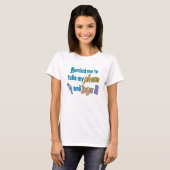 多動性障害(ADHD)の人のおっちょこちょいな忘れっぽさを面白おかしく伝えるグッズ Tシャツ (正面フル)