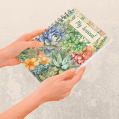 多品種の多肉株パーソナライズされた ノートブック