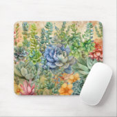 多品種の多肉植物 マウスパッド (マウス)