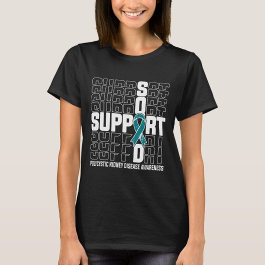 多嚢胞性腎疾患を支える Tシャツ (正面)