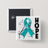 多嚢胞性腎疾患フローラホープ帯 缶バッジ (正面&裏面)