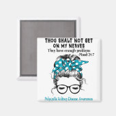 多嚢胞性腎疾患認識度リボンのサポート マグネット (正面/裏面)