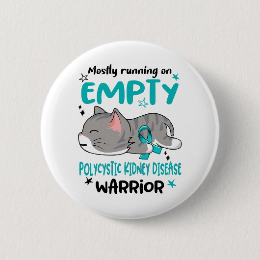 多嚢胞性腎疾患認識度月帯リボン 缶バッジ (正面)