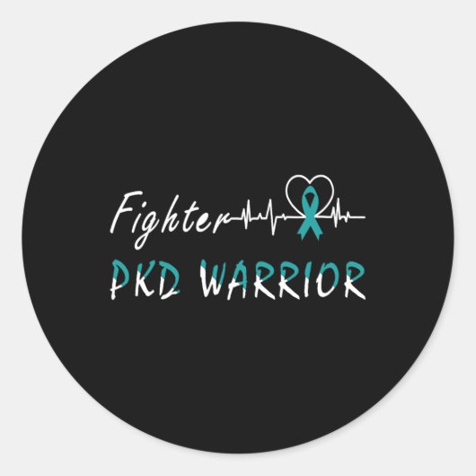 多嚢胞性腎疾患Pkd戦士サポートフィッホ ラウンドシール (正面)