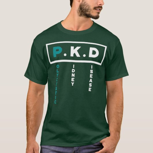 多嚢胞性腎疾患PKD認識度科 Tシャツ (正面)