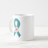 多嚢胞腎疾患PKD認識度リボンマグ コーヒーマグカップ (正面左)