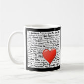 多国語で君を愛す コーヒーマグカップ (左)