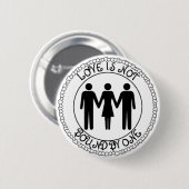 多女性 缶バッジ (正面&裏面)