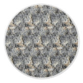 多孔質石 |チルパターン | セラミックノブ (正面)