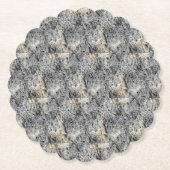 多孔質石 |チルパターン | ペーパーコースター (正面)
