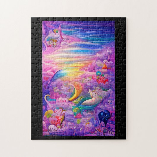 多層サイケデリックドリームファンタジーカラフル ジグソーパズル (縦)