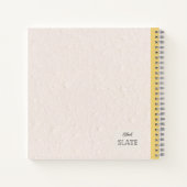 多年生ガイラディア花パーソナライズされた房 ノートブック (裏面)