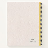 多年生ガイラディア花パーソナライズされた房 ノートブック (裏面)