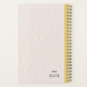 多年生ガイラディア花パーソナライズされた房 ノートブック (裏面)