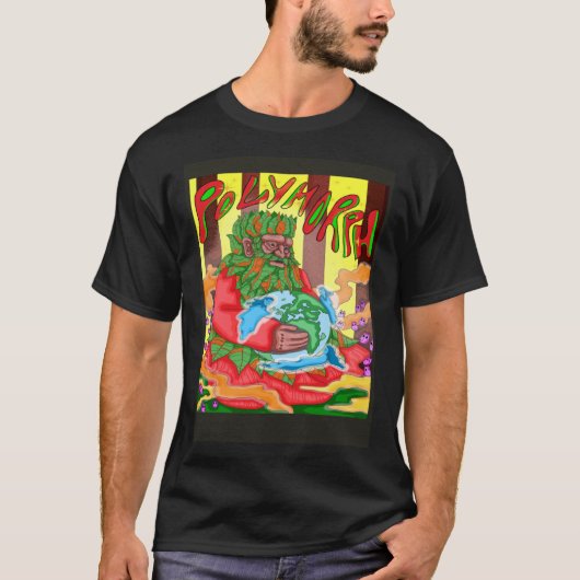 多形父アースグリーンマン Tシャツ (正面)