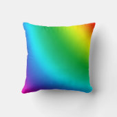 多彩および多彩な色のしぶき クッション (裏面)