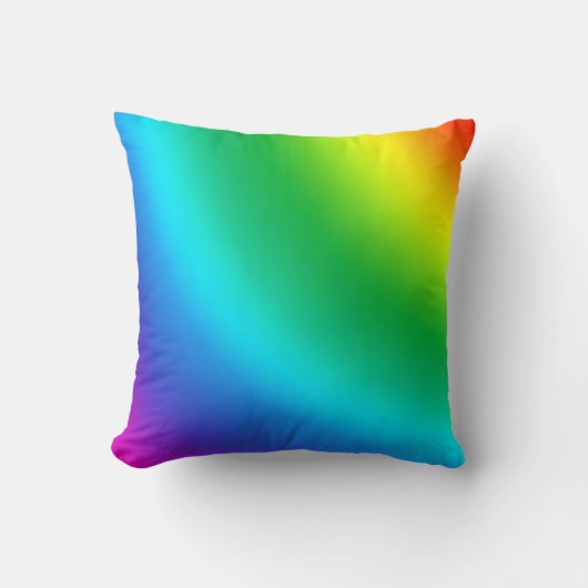 多彩および多彩な色のしぶき クッション (正面)