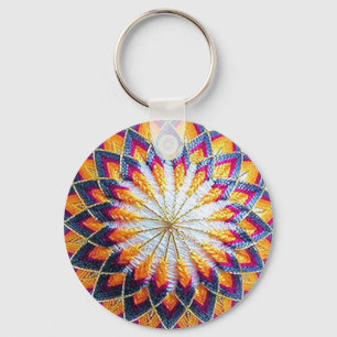 多彩で伝統的なTemari Kiku Keychain キーホルダー