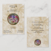 多彩で抽象的な泡曼荼羅 名刺 (正面/裏面)