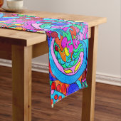 多彩で素晴しい平和および愛 ショートテーブルランナー (インサイチュ)