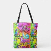 多彩で素晴しい魔法のきのこ トートバッグ (裏面)