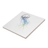 多彩なくらげのスケッチ タイル (側面)