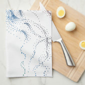 多彩なくらげ キッチンタオル (四つ折り)