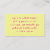 多彩なはさみ、美容師、 名刺 (裏面)