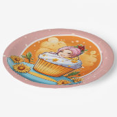 「多彩なエレガンス：ザザーで解き放たれた芸術性 ペーパープレート (アングル)