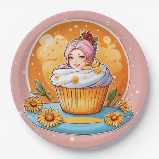 「多彩なエレガンス：ザザーで解き放たれた芸術性 ペーパープレート (正面)