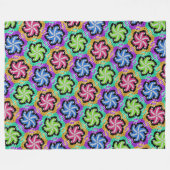 多彩なカバーJimetteの北極デザイン フリースブランケット (正面(横))