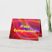 多彩なカード- Feliz Cumpleaños - カード (正面)