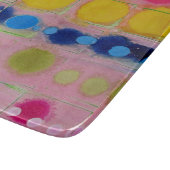 多彩なガラスまな板 カッティングボード (角)