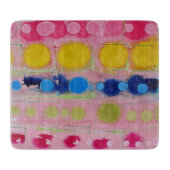 多彩なガラスまな板 カッティングボード (正面)