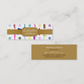 多彩なシックな色相-カスタムで細い名刺 スキニー名刺 (正面/裏面)