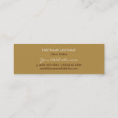 多彩なシックな色相-カスタムで細い名刺 スキニー名刺 (裏面)