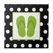 多彩なストライプのタイル タイル (正面)