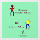 多彩なダンサーになるライトシーグリーン ウィンドウサイン (シート)