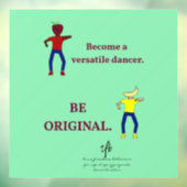 多彩なダンサーになるライトシーグリーン ウィンドウサイン (シート3)