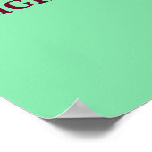 多彩なダンサーになるライトシーグリーン ポスター (角)