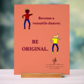 多彩なダンサーサケになる アクリルサイン (ニュートラル)